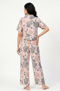 Zivame Woven Loungewear Set - Vanilla Ice — thumbnail 2